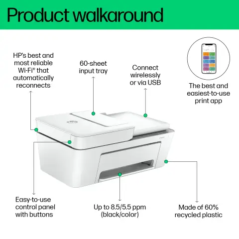HP DeskJet 4255e All-in-One Printer view 6