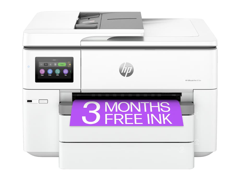 HP OfficeJet Pro 9730e Wide Format All-in-One Printer primary view