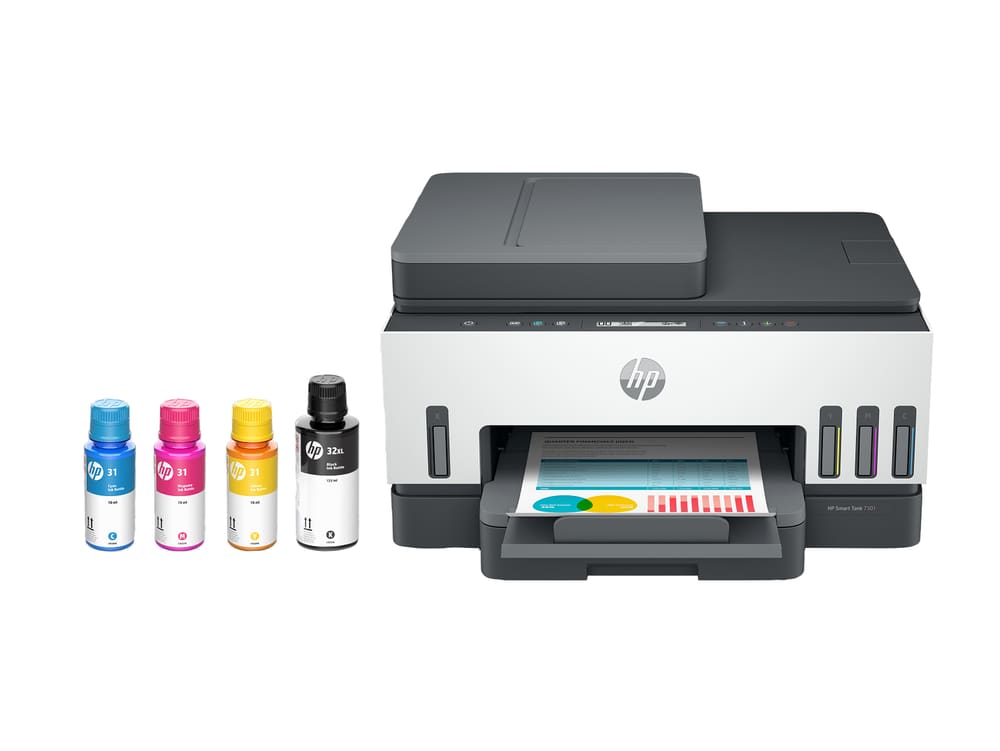 HP Smart Tank 7301 All-in-One Printer with refillable ink tanks